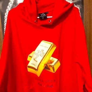 Hastamuerte custom gold bar hoodie, 5XL, NEW